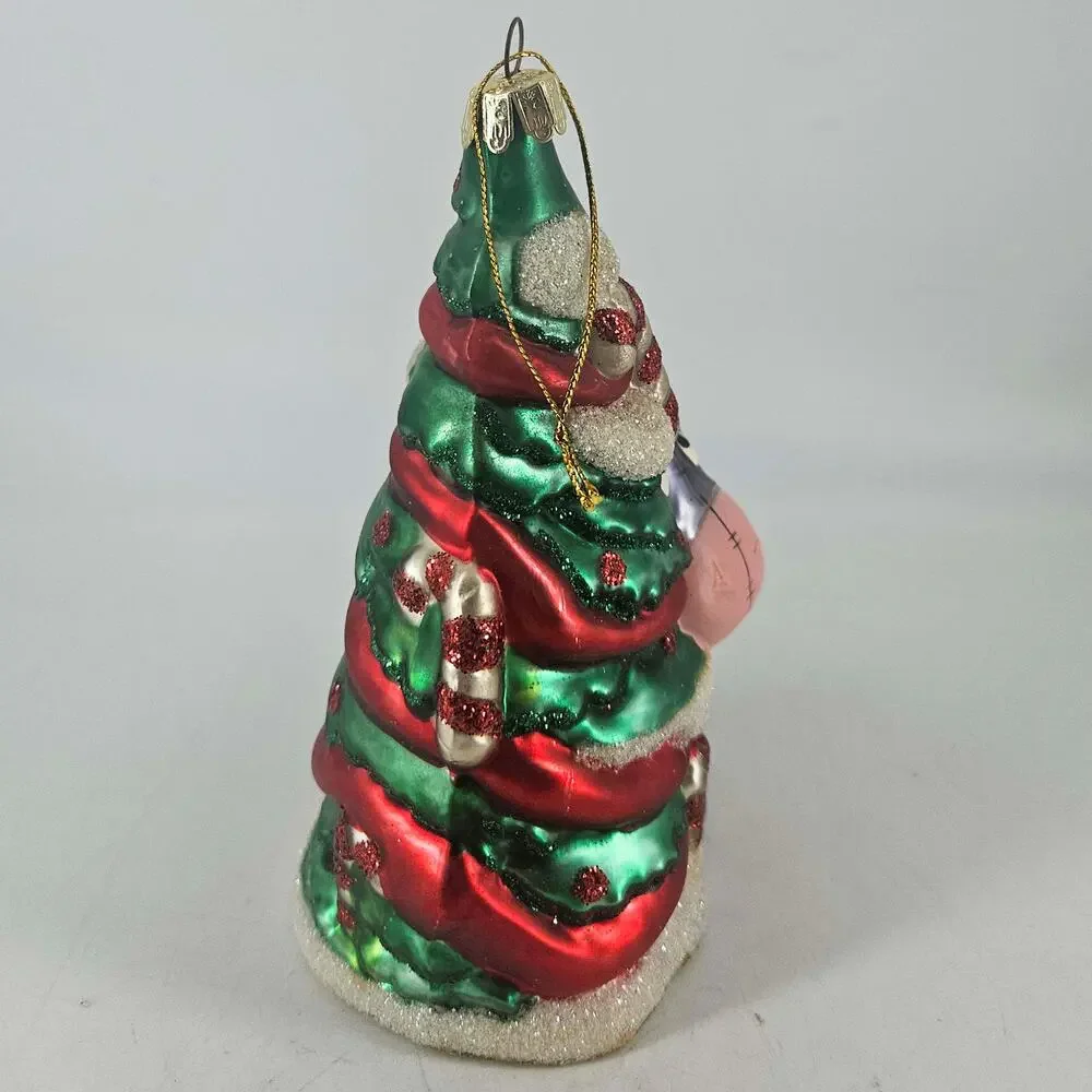 Disney Eeyore Winnie the Pooh European Style Glass Ornament Santa’s Best